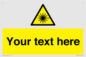 Custom Laser Hazard Sign